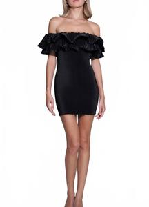 Черное мини-платье Debut L'IDEE