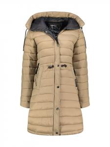 Geographical Norway Зимнее пальто «Батига» бежевого цвета
