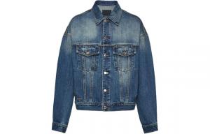 Джинсовая куртка мужская синяя Prada, синий
