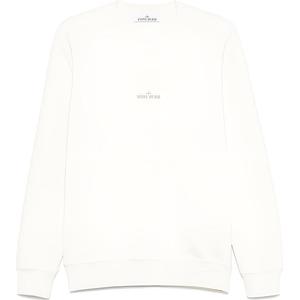 Свитшот с принтом логотипа STONE ISLAND, белый