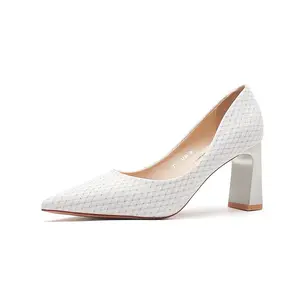 QITUMAUL Женские туфли на высоком каблуке серебристые [высота каблука 7,5 см], цвет Silver[Heel Height 7.5cm]