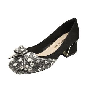 Туфли на высоком каблуке для женщин JIUXINGDAO, Black