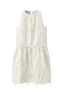 Детское коктейльное платье/платье для вечеринки Mango Kids, Off-White