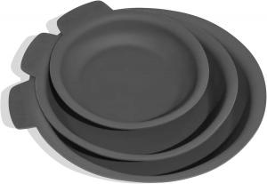 Защитные накладки для сковородок Made In Cookware из силикона для сковородок 20, 25 и 30 см, 3 предмета, графит