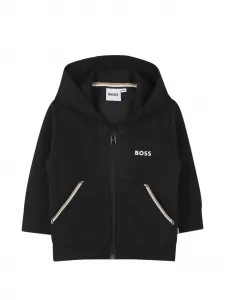 Спортивный костюм с контрастными полосками Boss Kidswear, черный