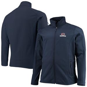 Мужская темно-синяя куртка Dunbrooke Chicago Bears Big & Tall Sonoma Softshell с молнией во всю длину