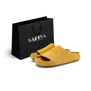 SAFIYA Женские слайдеры горчично-зеленые/лимонно-желтые - лимонно-желтые, цвет Lemon Yellow