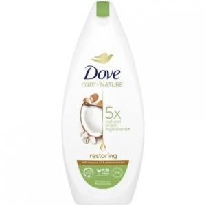 Восстанавливающий гель для душа Dove Care By Nature 225 мл с кокосовым маслом и экстрактом миндаля