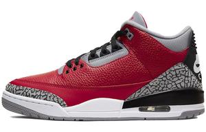 Кроссовки Jordan Air Jordan 3 Vintage Basketball Unisex, красный/серый