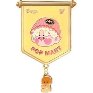 PINO JELLY Сентябрьский ограниченный значок для участников Трендовые товары POP MART, September Membership Limited Badge