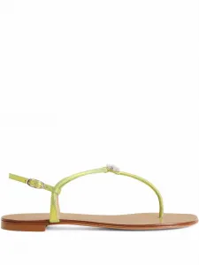 Шлепанцы Hollie Crystal Giuseppe Zanotti, желтый