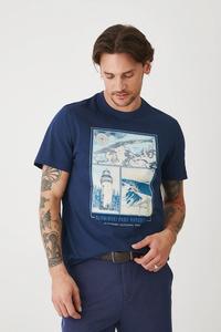 Хлопковая футболка Medicine, темно-синий