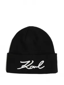 Шапка бини Signature Karl Lagerfeld, черный