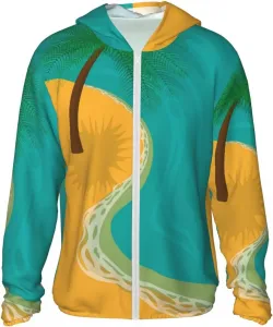 Тропическая худи с защитой от солнца, лонгслив, легкая спортивная одежда с полной молнией