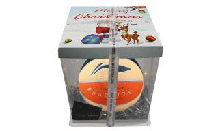 LINING Баскетбольный мяч Badfive PU черный оранжевый размер 7 тренировочный unisex