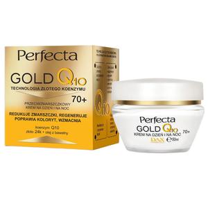 Perfecta, Gold Q10, дневной и ночной крем против морщин 70+, 50мл