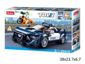 Gazelo, Klocki Sluban, Полицейская машина с полицейским, 284 штуки, 185808