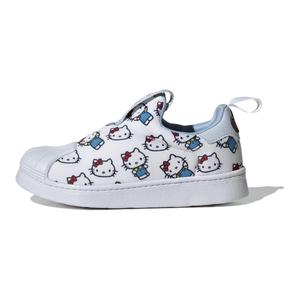 Кроссовки Adidas Hello Kitty X Superstar 360 C 'White Allover Print', белый/голубой