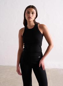 AIM'N Женская майка для йоги в рубчик, легкая, черная