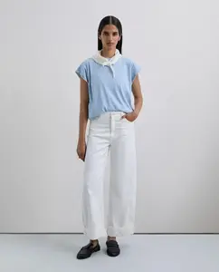 Женская футболка из хлопка с круглым вырезом Scalpers, синий