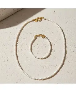 Подарочный набор «Кэрри» с ожерельем и браслетом Joey Baby, pearl