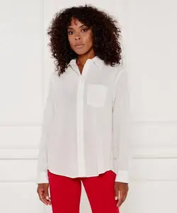 Корейская рубашка Regular fit Pinko, белый