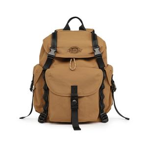 Рюкзак из полиэстера унисекс темный кофе/серый/черный Dickies, подарочное издание (слоновая кость серый+подарочная упаковка+шоппер)