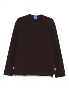 Лонгслив с изогнутым подолом Junya Watanabe MAN, коричневый