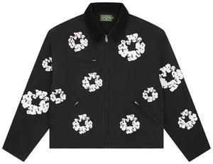 Рабочая куртка Denim Tears Cotton Wreath Canvas Work Jacket, черная