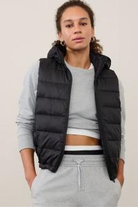 Aire стеганый жилет куртка Athleta, черный