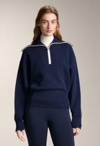 Джемпер OYSHO HALF-ZIP, Metallic Blue