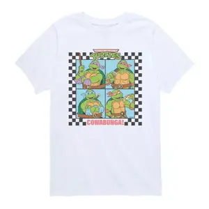 Футболка с принтом «Черепашки-ниндзя» Cowabunga для мальчиков 8-20 лет Nickelodeon, белый