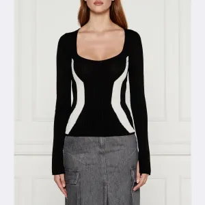 Узкая блузка Patrizia Pepe, черный