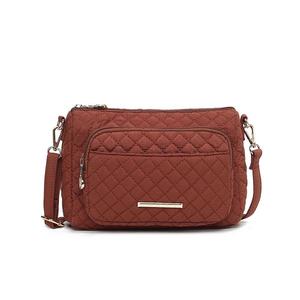 Mkf Collection Rosalie Женская стеганая хлопковая сумка через плечо от Mia K MKF Collection, коричневый