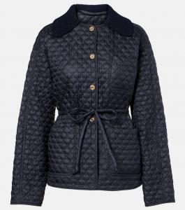 Стеганая куртка с поясом Raray Moncler, Blue Navy