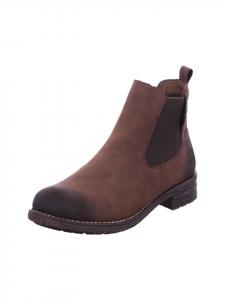 коричневые ботильоны rieker