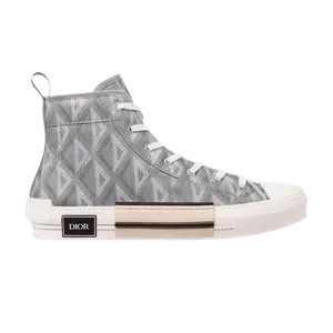 Кроссовки Dior B23 High CD Diamond - Grey White, серый