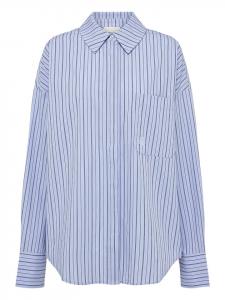 LeGer Рубашка "Farine" светло-голубого/серого цвета