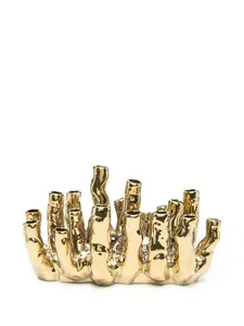 Ваза coral reef, 20х34х9 см, Polspotten, золотистый