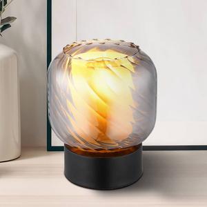 Настольная лампа Globo Lighting Xia, копченое стекло / железо - 1-свет