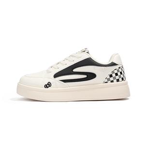 Babaya Износостойкие дышащие низкие детские кроссовки для скейтбординга White Black для подростков