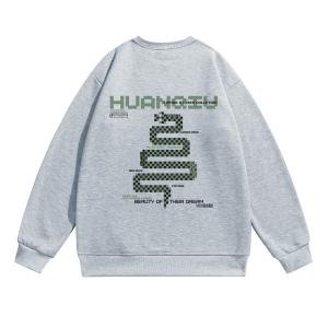 Свитшот Unisex Crew Neck Moderate Heavyweight HUANQIU, светло-серый