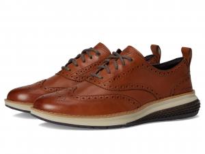 Туфли Cole Haan Original Grand Energy Weave Wing Tip Oxford, цвет British Tan/Ivory
