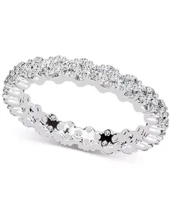 Кольцо с бриллиантами (1 карат) в платине или 14-каратном золоте Macy'S, platinum