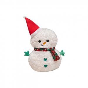Плюшевая кукла снеговик для новогодней елки высота 35см/45см Mise