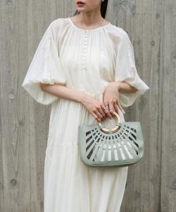 Платье из хлопкового вуаля со сборками