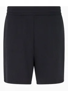 Фактурные спортивные шорты EMPORIO ARMANI, синий