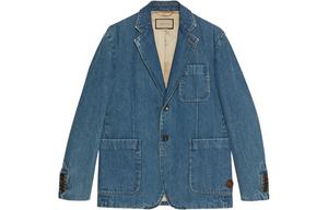 Мужская джинсовая куртка Gucci, синий