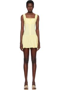 Желтое мини-платье Christa Frankies Bikinis