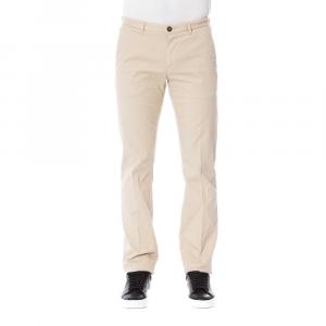 Хлопковые джинсы и мужские брюки Trussardi, бежевый